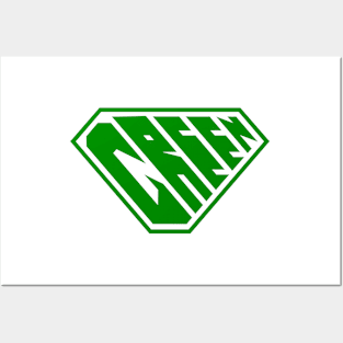 Green SuperEmpowered (Green) Posters and Art